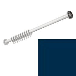 HEWI Duschvorhangstange 1000 mm Stahlblau 801.34.400 50 mit Vorhangring blau