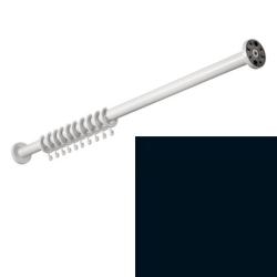 HEWI Duschvorhangstange 1000 mm Tiefschwarz 801.34.400 90 mit Vorhangring
