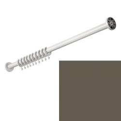 HEWI Duschvorhangstange 1000 mm Umbra 801.34.400 84 mit Vorhangring braun