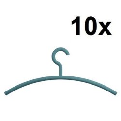 HEWI Edition Matt Kleiderb�gel 10er Set Aquablau Matt 570.1B 55