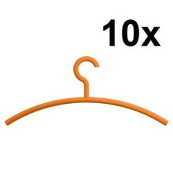 HEWI Edition Matt Kleiderb�gel 10er Set Orange Matt 570.1B 24