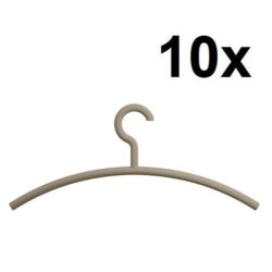 HEWI Edition Matt Kleiderb�gel 10er Set Sand Matt 570.1B 86
