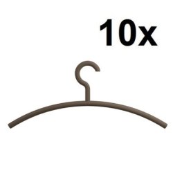 HEWI Edition Matt Kleiderb�gel 10er Set Umbra Matt 570.1B 84