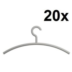 HEWI Edition Matt Kleiderb�gel 20er Set Felsgrau Matt 570.1B 95