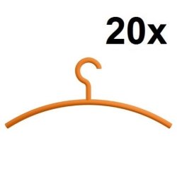 HEWI Edition Matt Kleiderb�gel 20er Set Orange Matt 570.1B 24