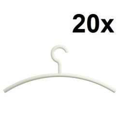 HEWI Edition Matt Kleiderb�gel 20er Set Reinweiss Matt 570.1B 99