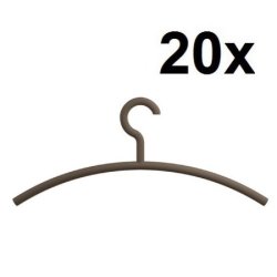 HEWI Edition Matt Kleiderb�gel 20er Set Umbra Matt 570.1B 84