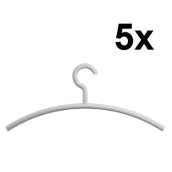 HEWI Edition Matt Kleiderb�gel 5er Set Lichtgrau Matt 570.1B 97