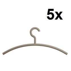 HEWI Edition Matt Kleiderb�gel 5er Set Umbra Matt 570.1B 86