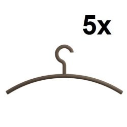 HEWI Edition Matt Kleiderb�gel 5er Set Umbra Matt 570.1B 84