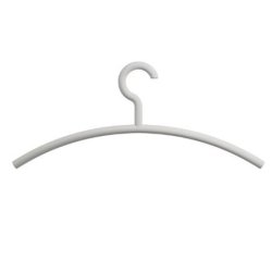 HEWI Edition Matt Kleiderb�gel Lichtgrau Matt Haken drehbar 570.3B 97