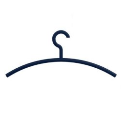 HEWI Edition Matt Kleiderb�gel Stahlblau Matt Haken drehbar 570.3B 50
