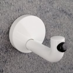 HEWI Einzelhaken mit T�rpuffer 105 mm Signalweiss 477.90.035 98