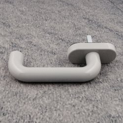 HEWI Fenstergriff 111FG.1 95 Felsgrau VK 7x30 mm 90 Grad Rastung
