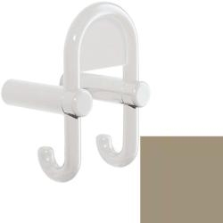 HEWI Haken Sand 801.90.031 86 Garderobendoppelhaken mit Symboltr�ger Beige