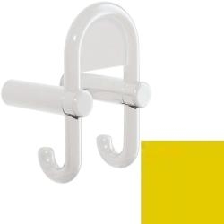 HEWI Haken Senfgelb 801.90.031-18 Garderobendoppelhaken mit Symboltr�ger Gelb