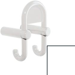HEWI Haken Signalweiss 801.90.031 98 Garderobendoppelhaken mit Symboltr�ger Wei�