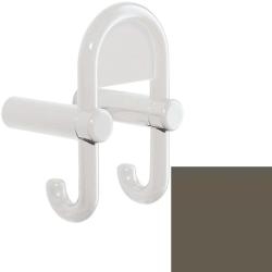 HEWI Haken Umbra 801.90.031 84 Garderobendoppelhaken mit Symboltr�ger Braun