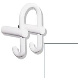 HEWI Haken 801.90.030 99 reinweiss Garderobendoppelhaken