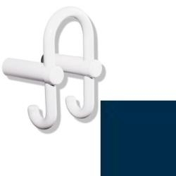 HEWI Haken 801.90.030 50 stahlblau Garderobendoppelhaken blau