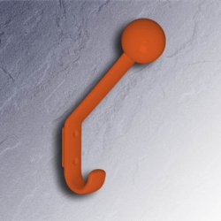 HEWI Garderobenhaken 174 mm mit Kugel 477.90.080 24 Orange