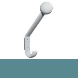 HEWI Garderobenhaken 174 mm mit Kugel 477.90.081 55 Aquablau