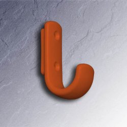 HEWI Garderobenhaken Orange 477.90.060 24 Haken Orange 74 x 24 mm Serie 477