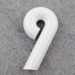 HEWI Hausnummer Ziffer 9 Reinweiss 702.165.9 99 H�he 165 mm