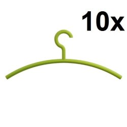 HEWI Kleiderb�gel 10er Set Apfelgr�n Haken drehbar 570.3 74
