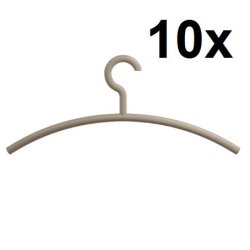 HEWI Kleiderb�gel 10er Set Sand Haken fest 570.1 86