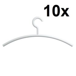HEWI Kleiderb�gel 10er Set Signalweiss Haken drehbar 570.3 98