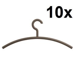 HEWI Kleiderb�gel 10er Set Umbra Haken drehbar 570.3 84