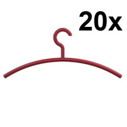 Hewi Kleiderb�gel 20er Set 570.1 33 Rubinrot 20 St�ck B�gel Garderobenb�gel Rot