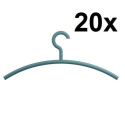 Hewi Kleiderb�gel 20er Set 570.1 55 Aquablau 20 St�ck B�gel Garderobenb�gel Blau