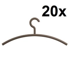 Hewi Kleiderb�gel 20er Set 570.1 84 Umbra 20 St�ck B�gel Garderobenb�gel Braun