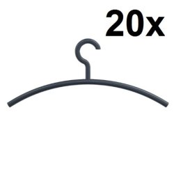 Hewi Kleiderb�gel 20er Set 570.1 92 Anthrazitgrau 20 St�ck Garderobenb�gel Grau