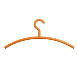 HEWI Kleiderb�gel 570.3 24 Orange 450 mm Haken drehbar