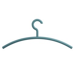 HEWI Kleiderb�gel 570.3 55 Aquablau 450 mm Haken drehbar