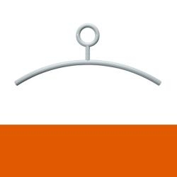 HEWI Kleiderb�gel 570.4 24 Orange 450 mm �se drehbar