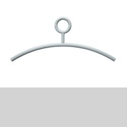 HEWI Kleiderb�gel 570.4 97 Lichtgrau 450 mm �se drehbar