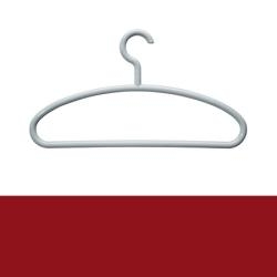 HEWI Kleiderb�gel 571.3 33 Rubinrot B�gel mit Steg Haken drehbar
