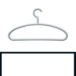 HEWI Kleiderb�gel 571.3 98 Signalweiss B�gel mit Steg Haken drehbar