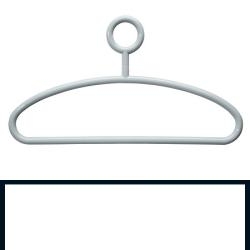 HEWI Kleiderb�gel 571.4 98 Signalweiss B�gel mit Hosensteg �se Hosenb�gel Weiss