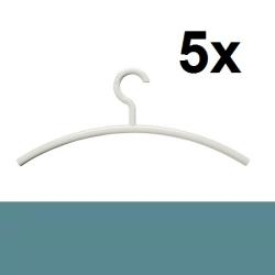 Hewi Kleiderb�gel 5er Set 570.1 55 Aquablau 5 St�ck B�gel Garderobenb�gel Blau