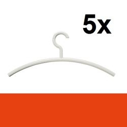 HEWI Kleiderb�gel 5er Set Koralle Haken drehbar 570.3 36