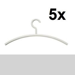 HEWI Kleiderb�gel 5er Set Lichtgrau Haken drehbar 570.3 97
