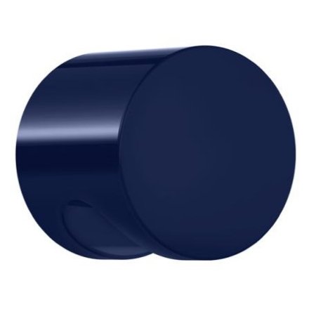 HEWI Möbelknopf Stahlblau 557.55 50 Möbelgriff blau 55 x 44 mm Möbelknauf