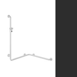 Hewi 801 Handlauf Anthrazitgrau 801.35.210 92 mit Brausehalter f�r Bad/ Dusche Grau