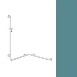 Hewi 801 Handlauf Aquablau 801.35.210 55 mit Brausehalter f�r Wanne/ Dusche