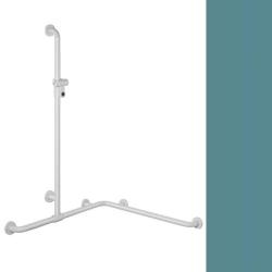 Hewi 801 Handlauf Aquablau 801.35.320 55 mit Brausehalter Blau f�r Dusche/ Wanne